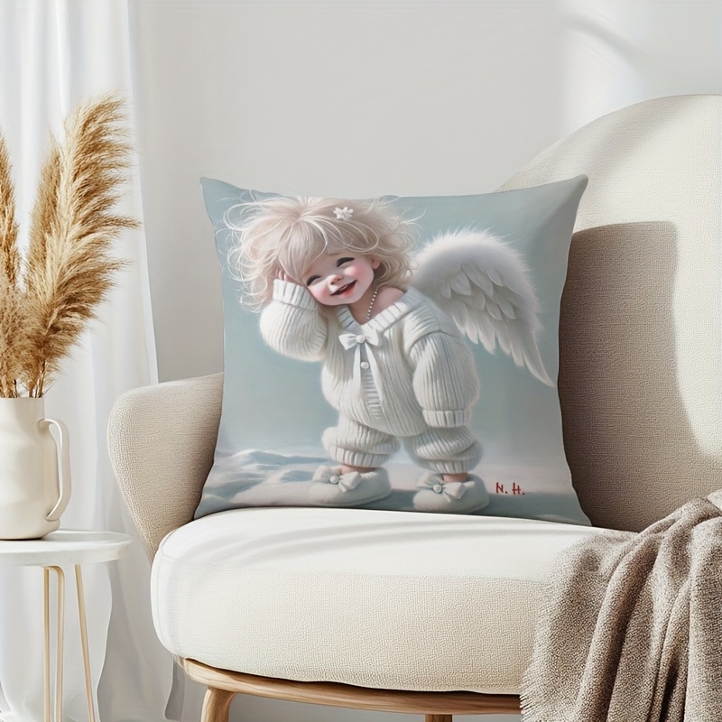 Baby Nursery Outfits - 1 Buah Sarung Bantal Rajut Putih
