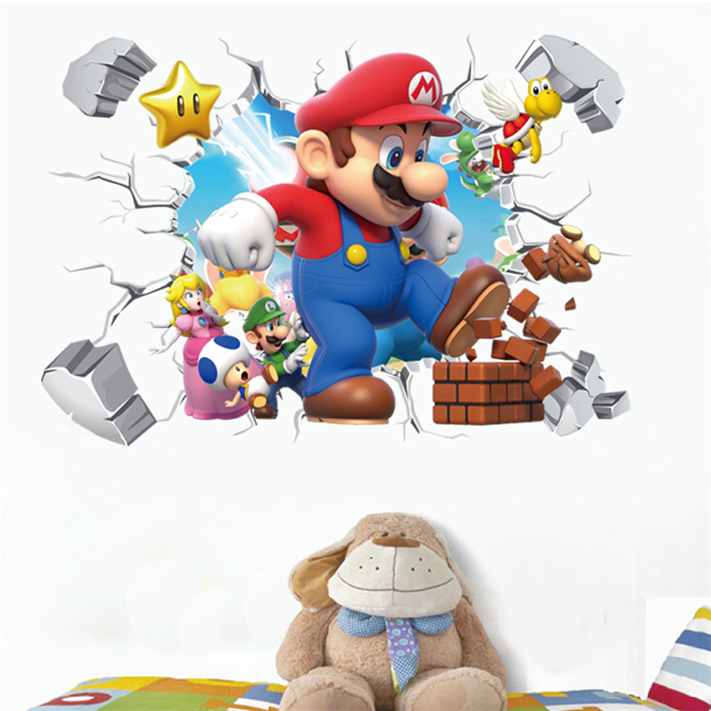 Baby Nursery Wall Decals - Stiker Dinding Karakter Anime Kartun 3D