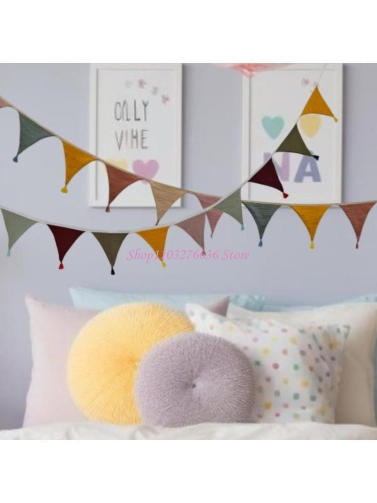 Baby Nursery Gender Neutral - R6FD Spanduk Bunting Kamar Anak Berwarna