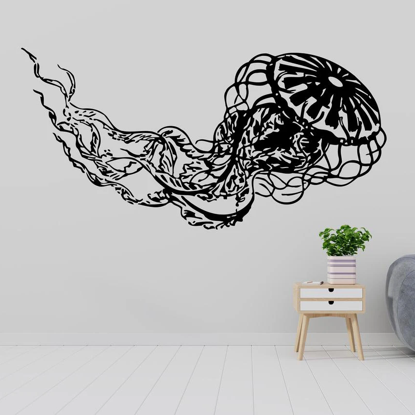 Baby Nursery Wall Decals - Vinyl Stiker Dinding Ocean Ubur-ubur Karakatitsa