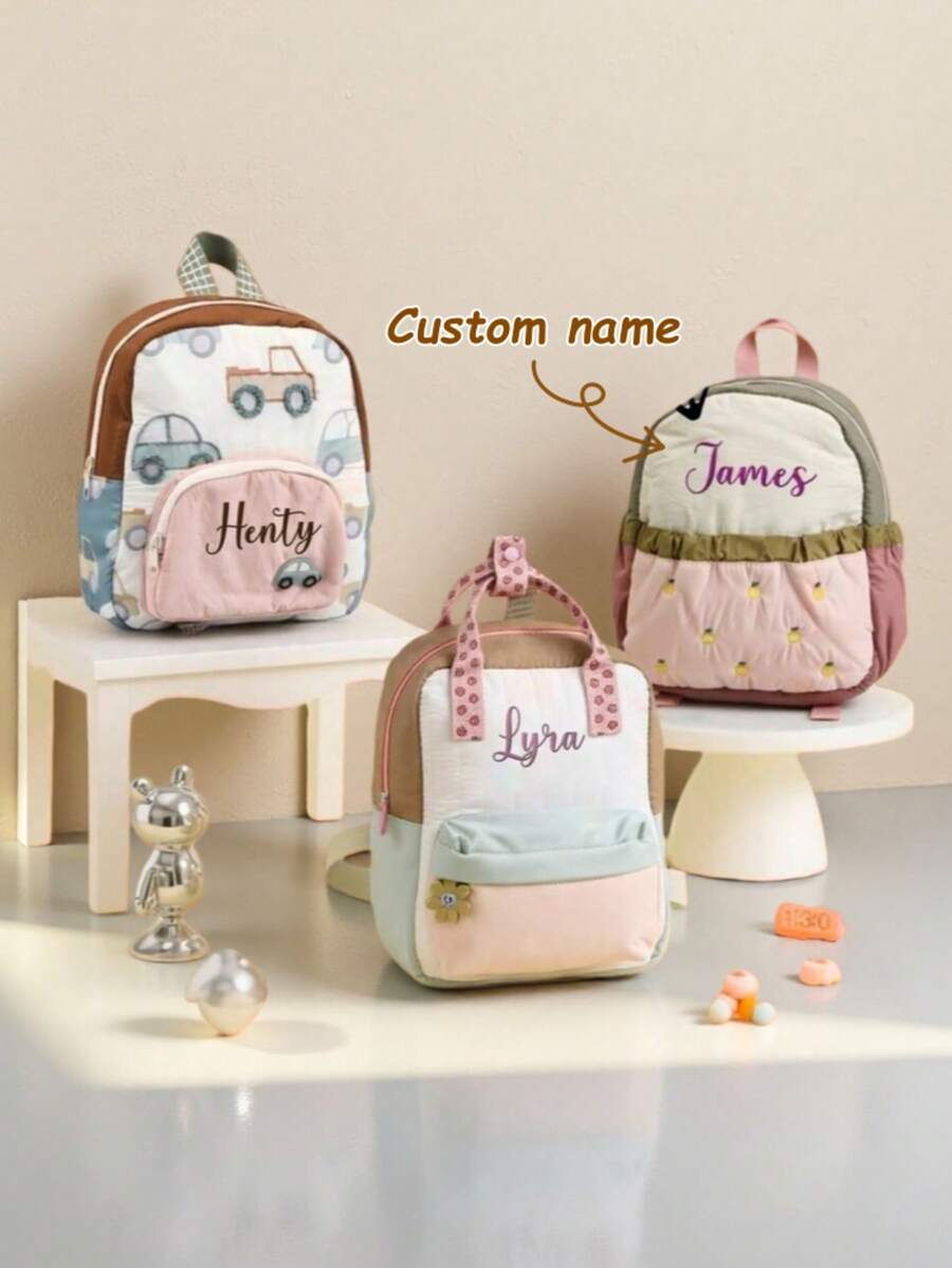 Baby Nursery Backpack - Nama Kustom Bordir Tas Ransel Lucu