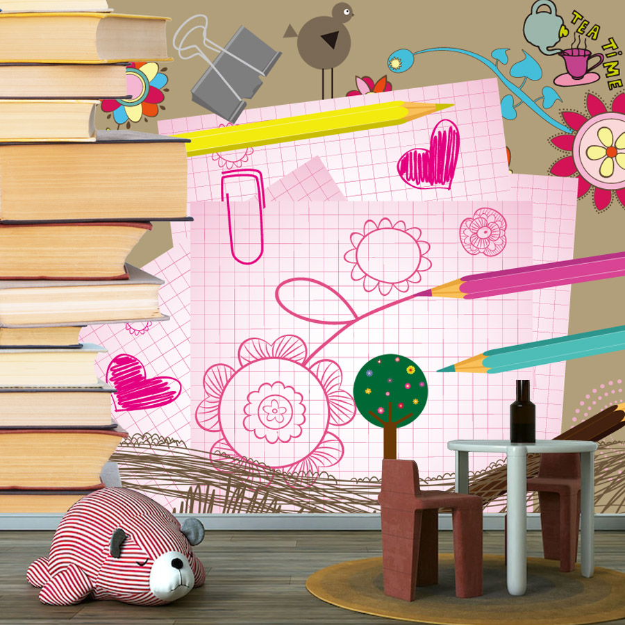 Baby Nursery Peel And Stick Wallpaper - Buku Kartun Gambar Wallpaper Tempel Mudah