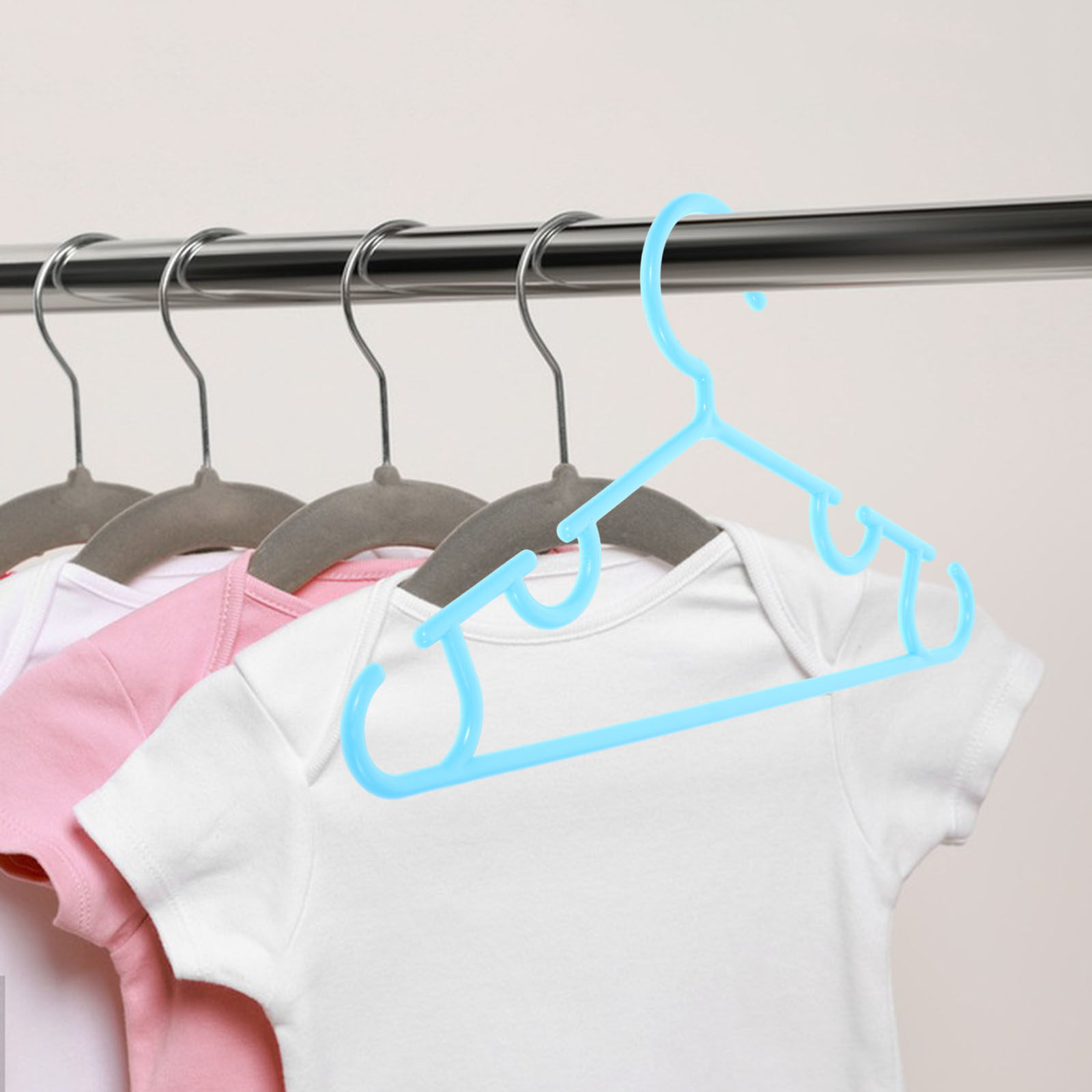 Baby Nursery Closet Organization - 10Pcs Gantungan Baju Bayi Anti-Selip yang