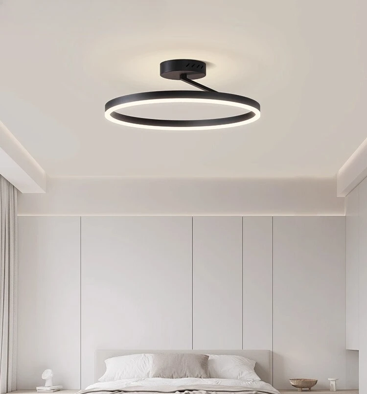Baby Nursery Ceiling Light - Lampu Langit-langit Lingkaran Aluminium Desain Nordik