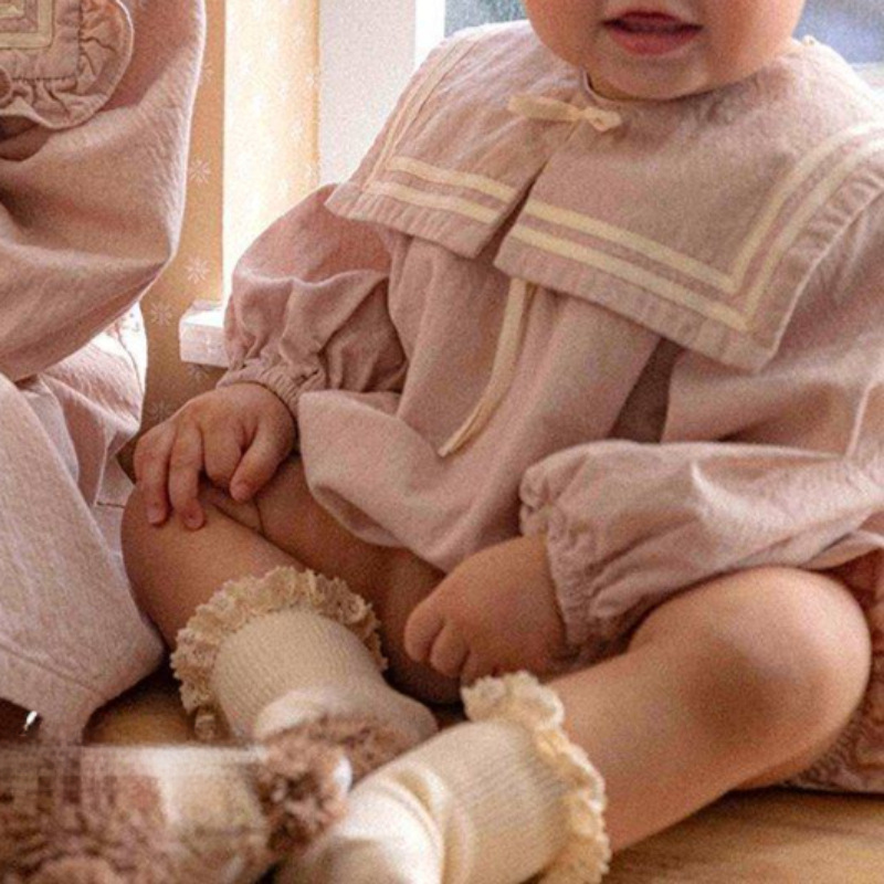 Baby Nursery Ideas Boy - Bodysuit Kerah Pelaut Lengan Panjang Bayi
