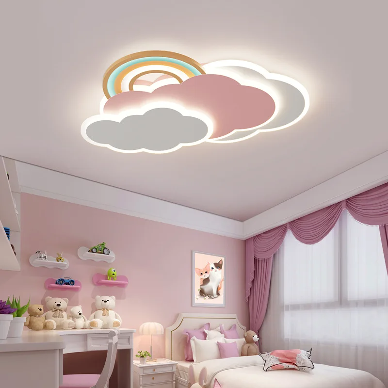 Baby Nursery Ceiling Light - Lampu Langit-langit Awan Pelangi Lampu Kamar