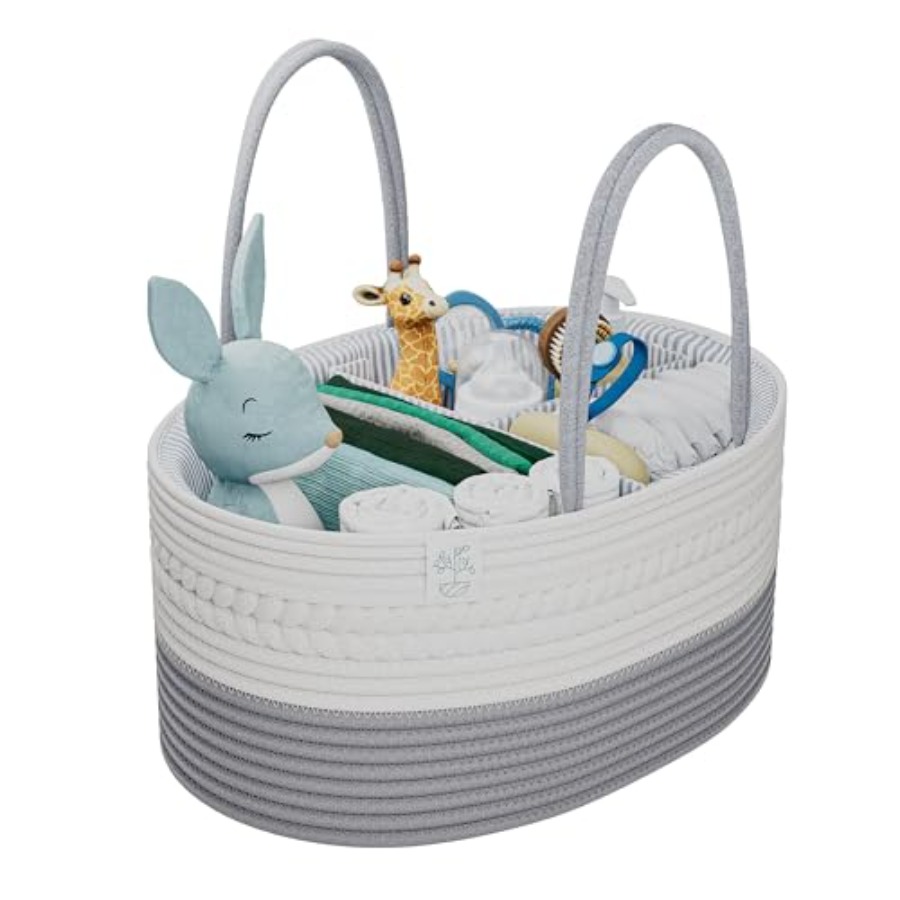 Baby Nursery Handles - Keranjang Penyimpanan Popok Bayi dengan Pegangan