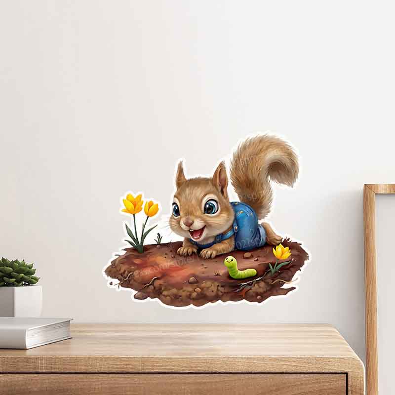 Stiker Mural Taman Bayi Hutan  - Baby Nursery Mural Wallpaper ulasan dan harga