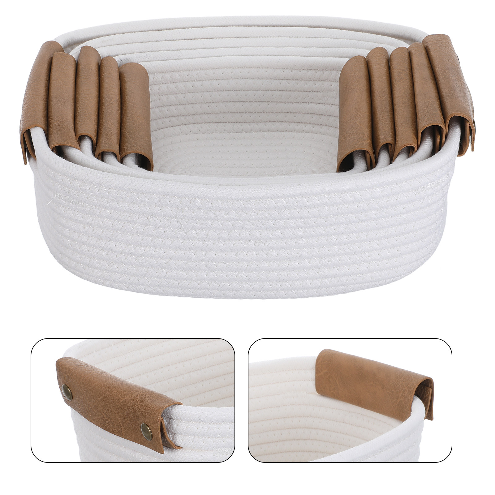 5Pcs Set Keranjang Penyimpanan - Baby Nursery Handles ulasan dan harga