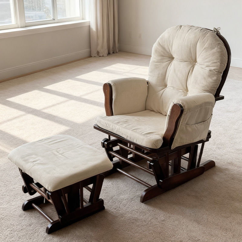 Kursi Goyang Kayu Modern untuk - Baby Nursery Glider Chair ulasan dan harga