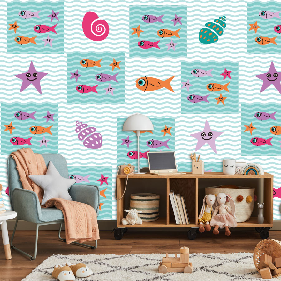 Wallpaper Foto Tempel Kartun u - Baby Nursery Peel And Stick Wallpaper ulasan dan harga