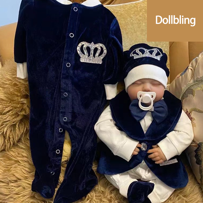 Dollbling Romper bayi beludru  - Baby Nursery Outfits ulasan dan harga