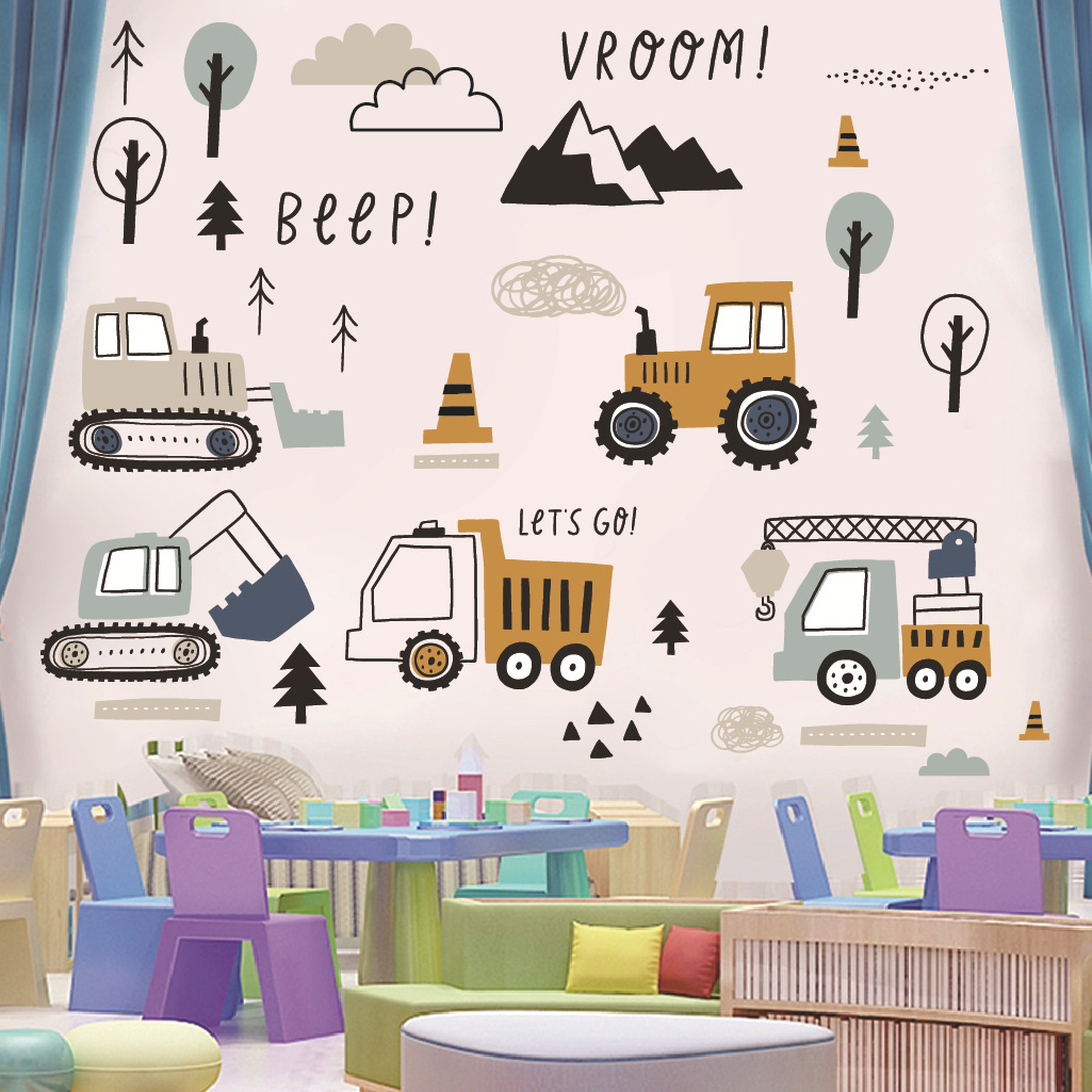Stiker Dinding Mobil Rekayasa  - Baby Nursery Wall Decals ulasan dan harga