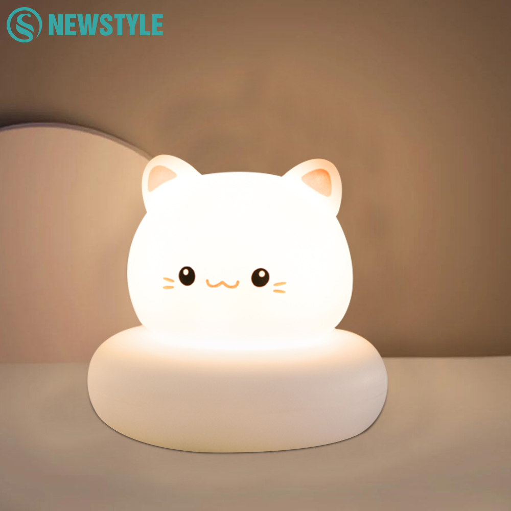 Lampu Malam LED Bentuk Kucing  - Baby Nursery Night Light ulasan dan harga