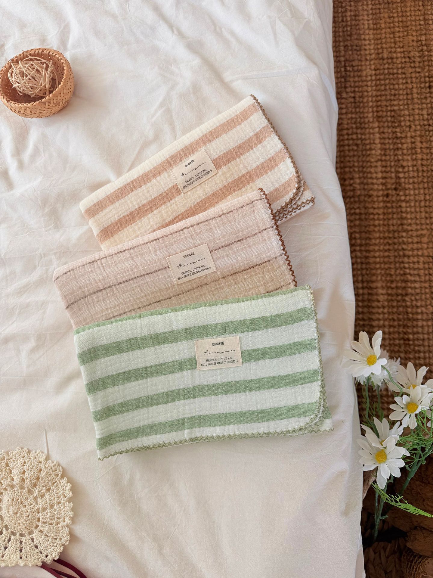 Selimut Bayi Muslin Musim Pana - Baby Girl Nursery Quilt ulasan dan harga
