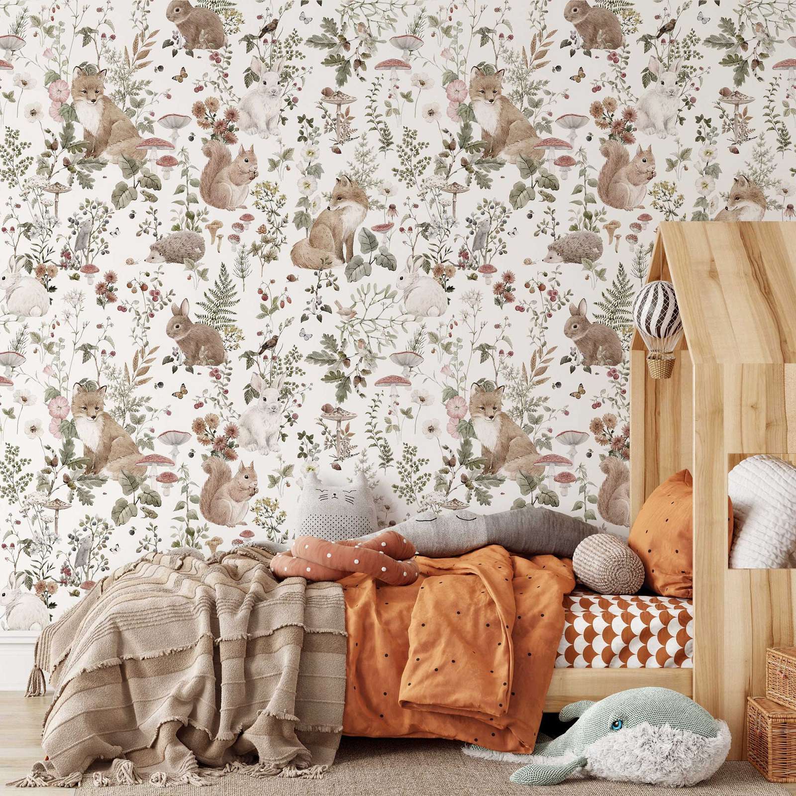 MuraL bayi hutan, Wallpaper sk - Baby Nursery Mural Wallpaper ulasan dan harga