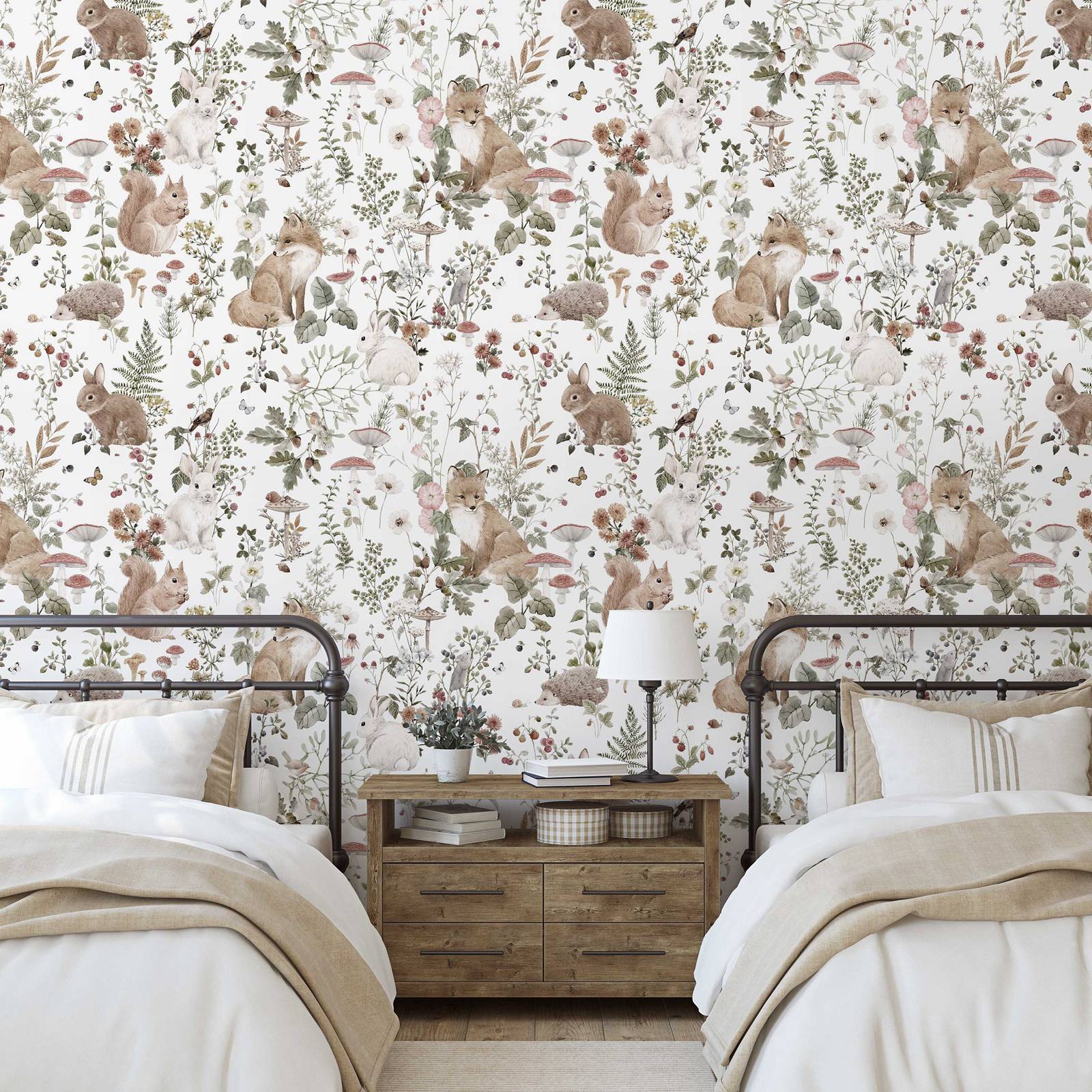 MuraL bayi hutan, Wallpaper sk - Baby Nursery Mural Wallpaper ulasan dan harga
