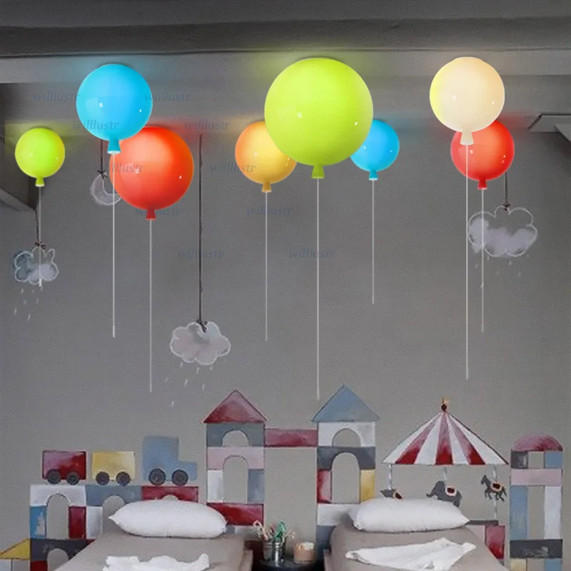 Lampu Langit-langit Balon Kaca - Baby Nursery Ceiling Light ulasan dan harga