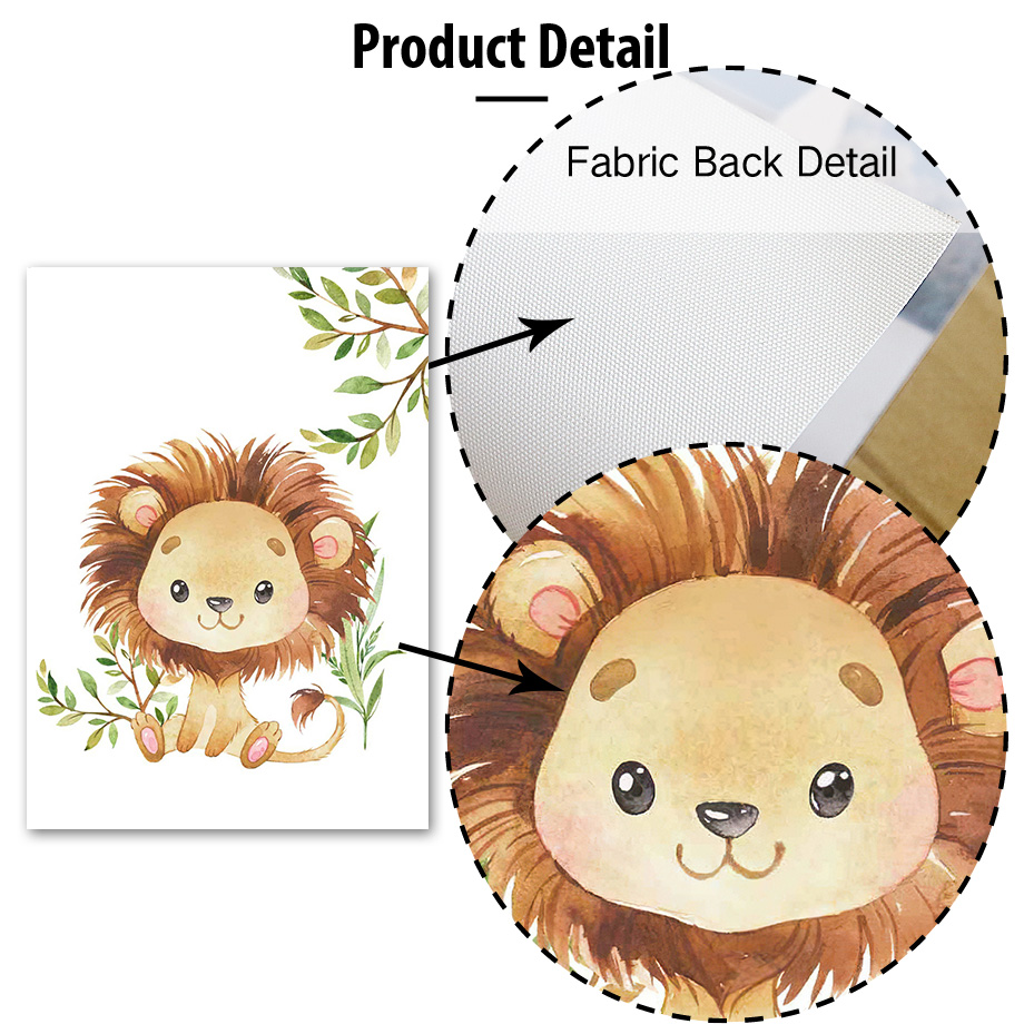 Singa Gajah Jerapah Monyet Zeb - Baby Nursery Jungle Animals ulasan dan harga