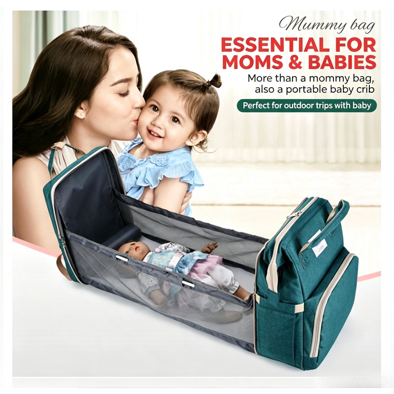 Tas Ransel Popok Ibu Berkapasi - Baby Nursery Backpack ulasan dan harga