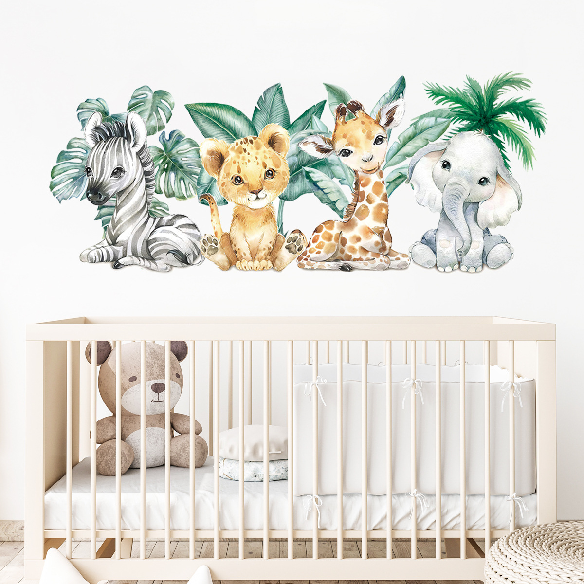 Kartun Lucu Hewan Hutan Cat Ai - Baby Nursery Jungle Animals ulasan dan harga