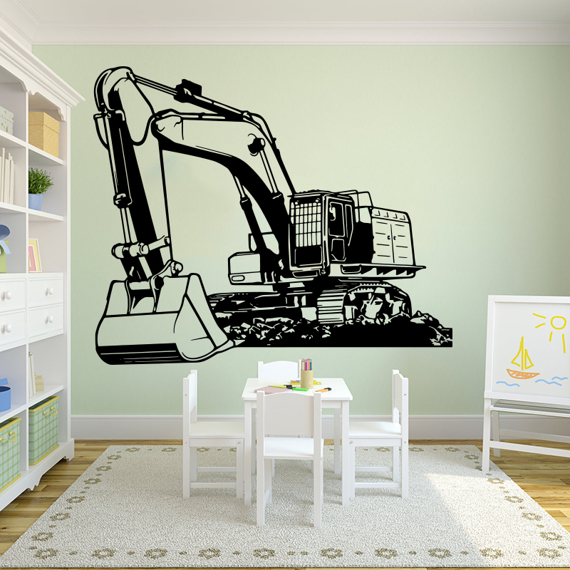 Peralatan Berat Besar Stiker D - Baby Nursery Wall Decals ulasan dan harga