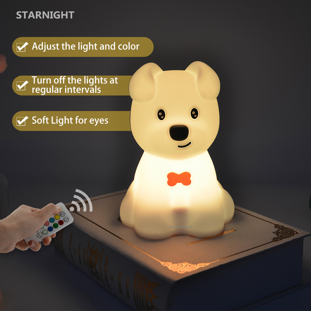 Lampu LED anjing, lampu malam  - Baby Nursery Night Light ulasan dan harga