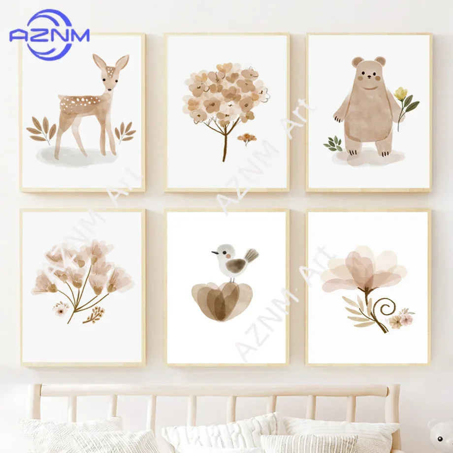 Kanvas Seni Dinding Kamar Bayi - Baby Nursery Gender Neutral ulasan dan harga