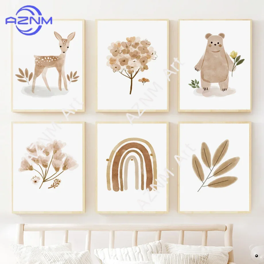 Kanvas Seni Dinding Kamar Bayi - Baby Nursery Gender Neutral ulasan dan harga