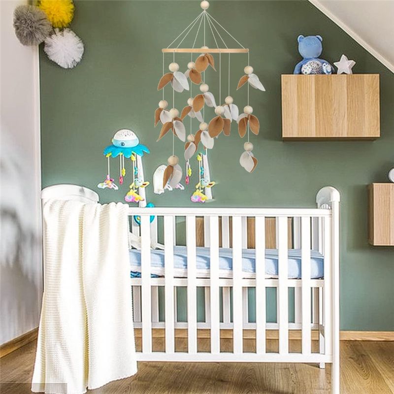 A84E-Boho Kain Felt Hiasan Tem - Baby Nursery Gender Neutral ulasan dan harga
