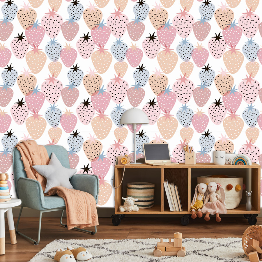 12+ Wallpaper Pola Stroberi Lu - Baby Nursery Mural Wallpaper ulasan dan harga