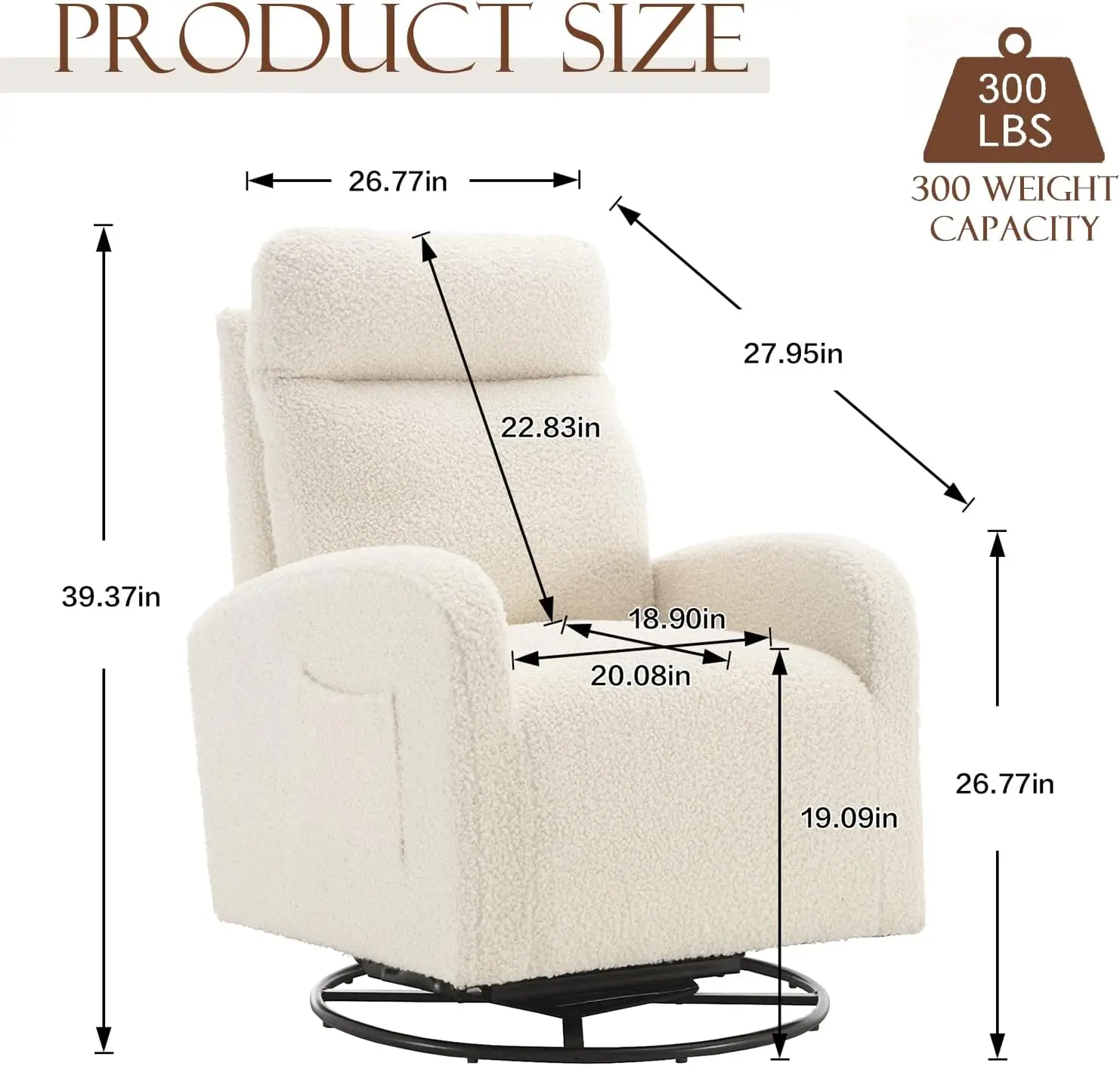 Kursi Ayun Putar Modern, Kursi - Baby Nursery Glider Chair ulasan dan harga