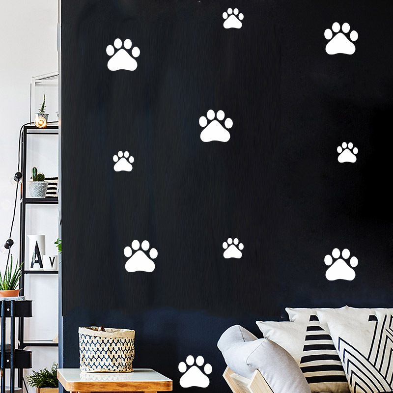 Kartun Anjing Kucing Berjalan  - Baby Nursery Wall Decals ulasan dan harga
