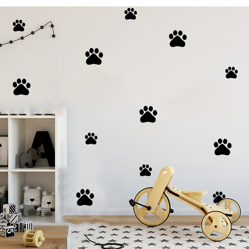 Kartun Anjing Kucing Berjalan  - Baby Nursery Wall Decals ulasan dan harga