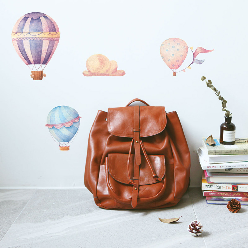 Stiker Dinding Balon Udara Pan - Baby Nursery Mural Wallpaper ulasan dan harga