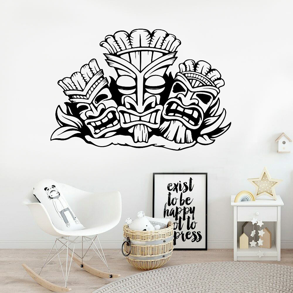 Stiker Dinding Totem Hawaii Al - Baby Nursery Wall Decals ulasan dan harga