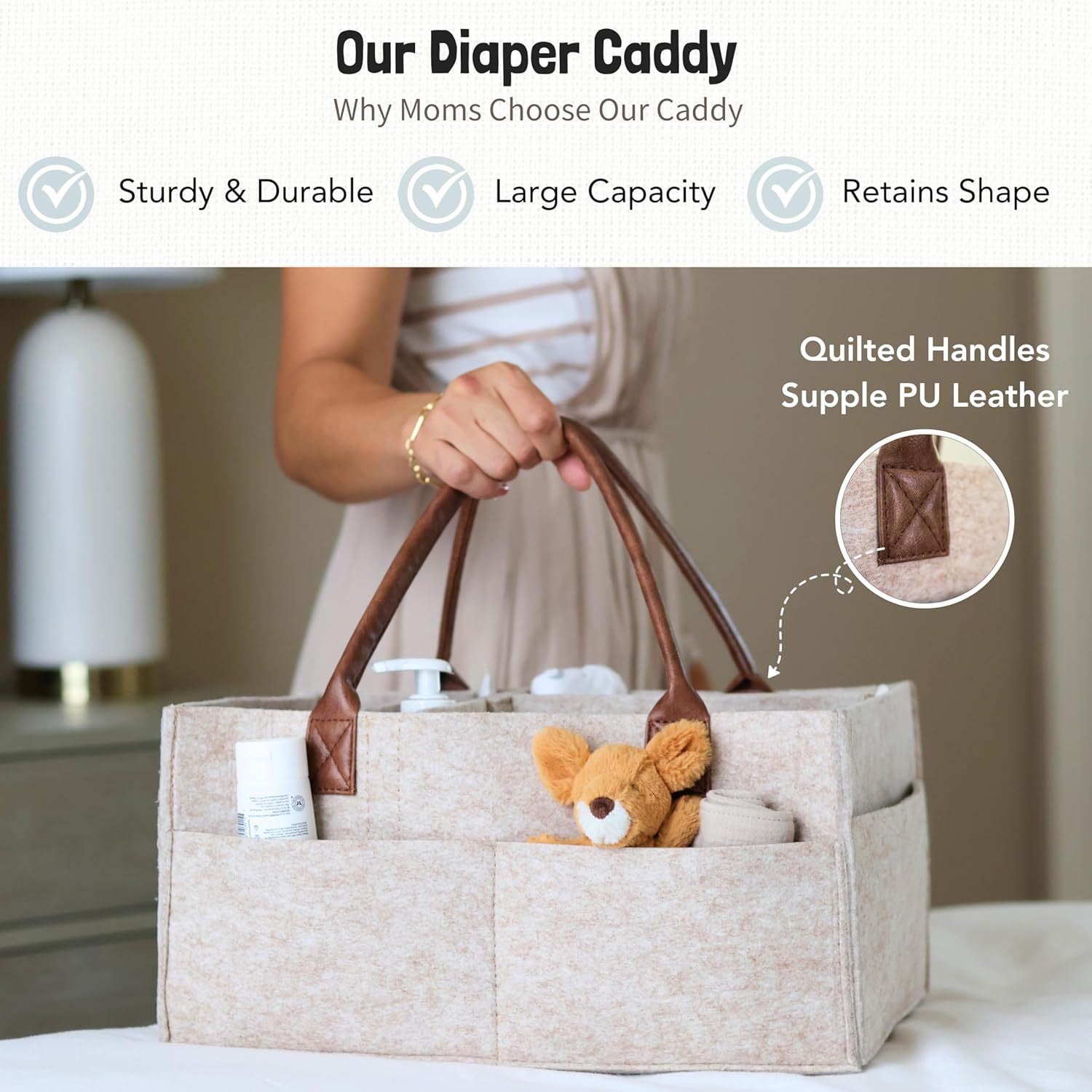 Keranjang Penyimpanan Perlengk - Baby Nursery Handles ulasan dan harga