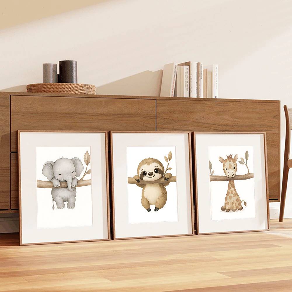 Seni Dinding Hewan Bayi Bergay - Baby Nursery Gender Neutral ulasan dan harga