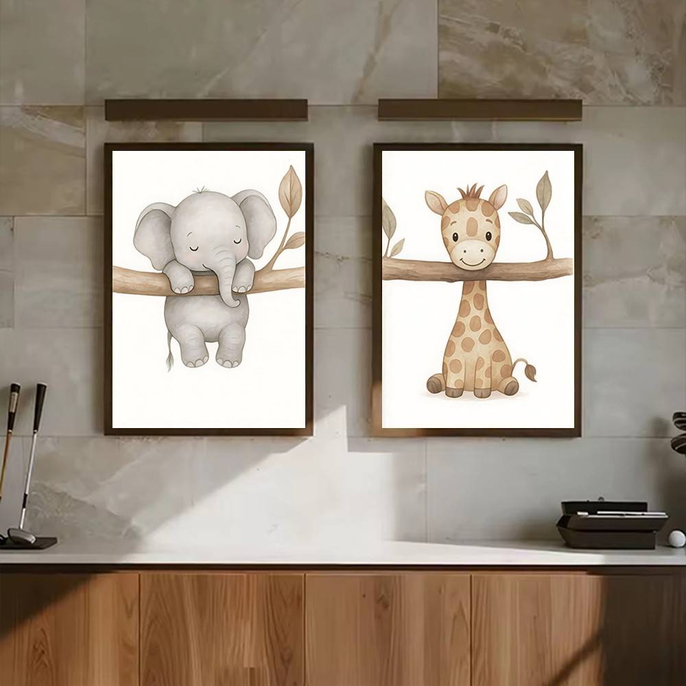 Seni Dinding Hewan Bayi Bergay - Baby Nursery Gender Neutral ulasan dan harga