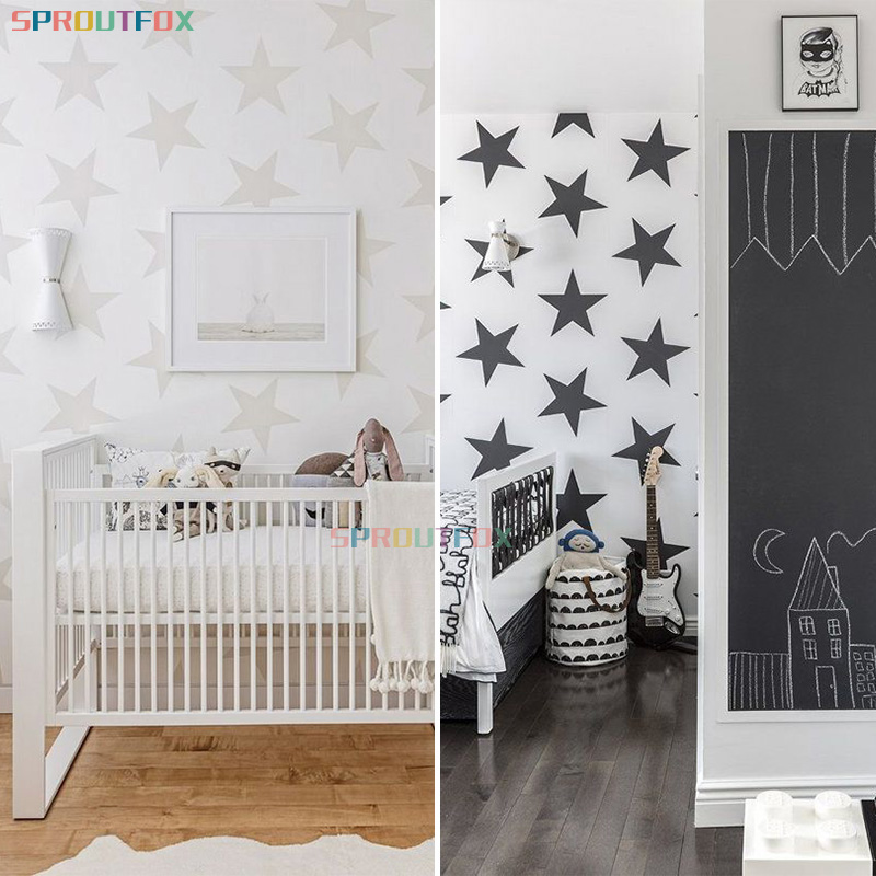 DIY Bintang Besar Vinyl Kamar  - Baby Nursery Mural Wallpaper ulasan dan harga