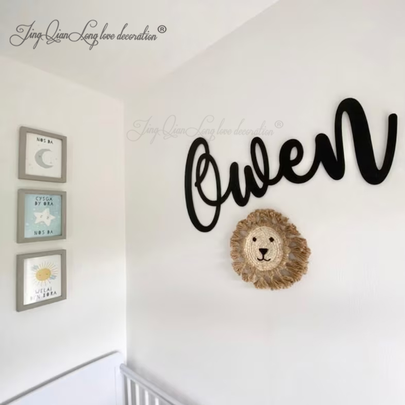 Tanda Kayu Dekoratif Kustom -  - Baby Nursery Name Letters ulasan dan harga