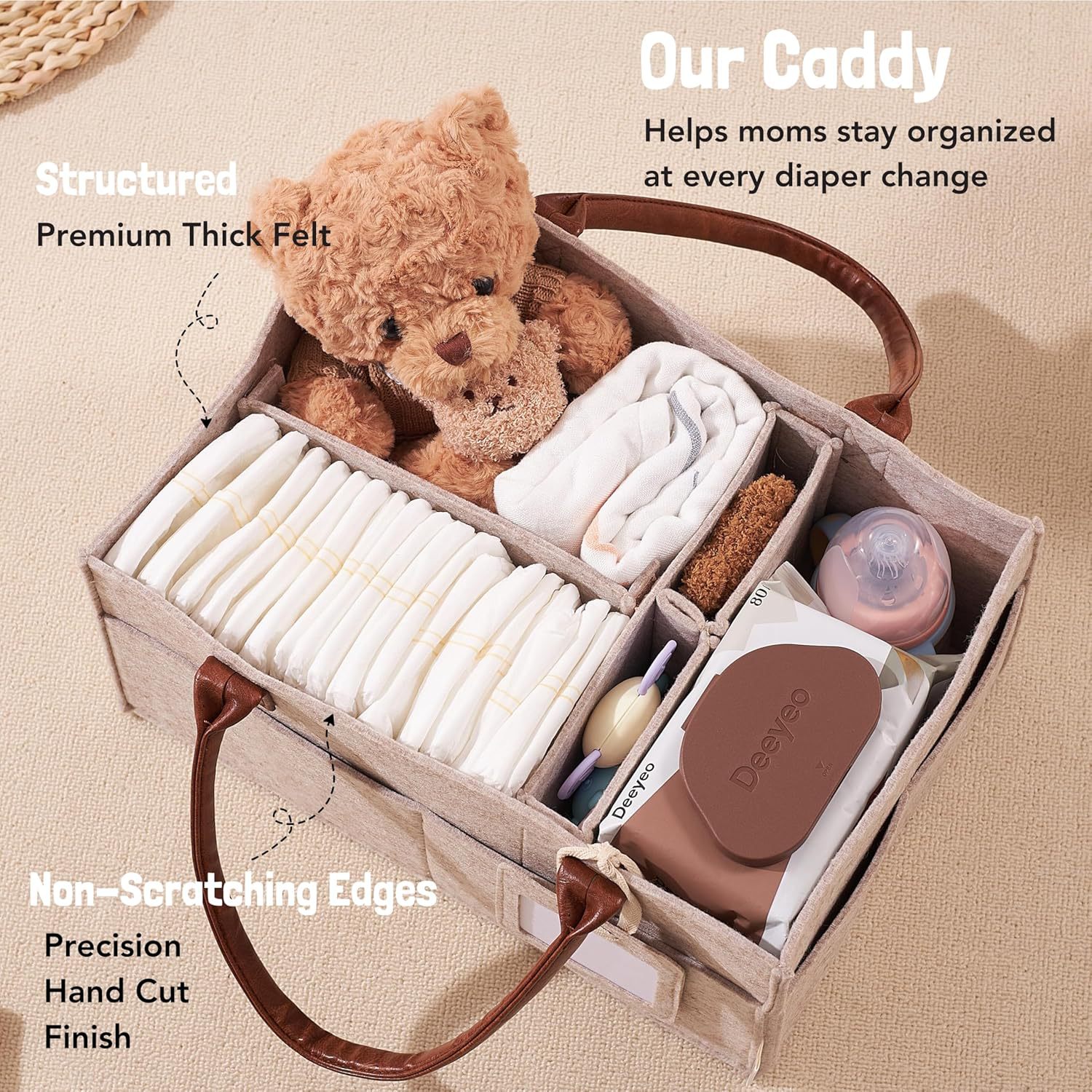 Keranjang Penyimpanan Perlengk - Baby Nursery Handles ulasan dan harga