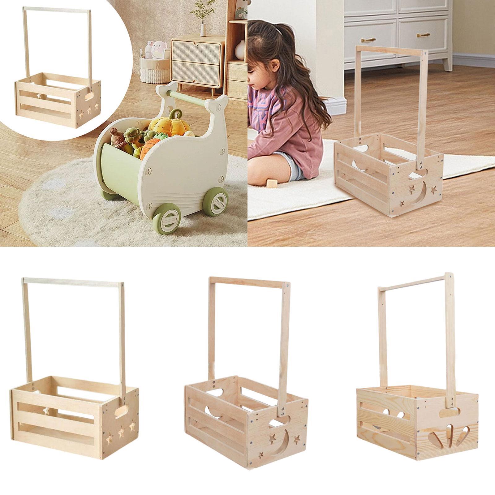 Keranjang Penyimpanan Kayu den - Baby Nursery Handles ulasan dan harga