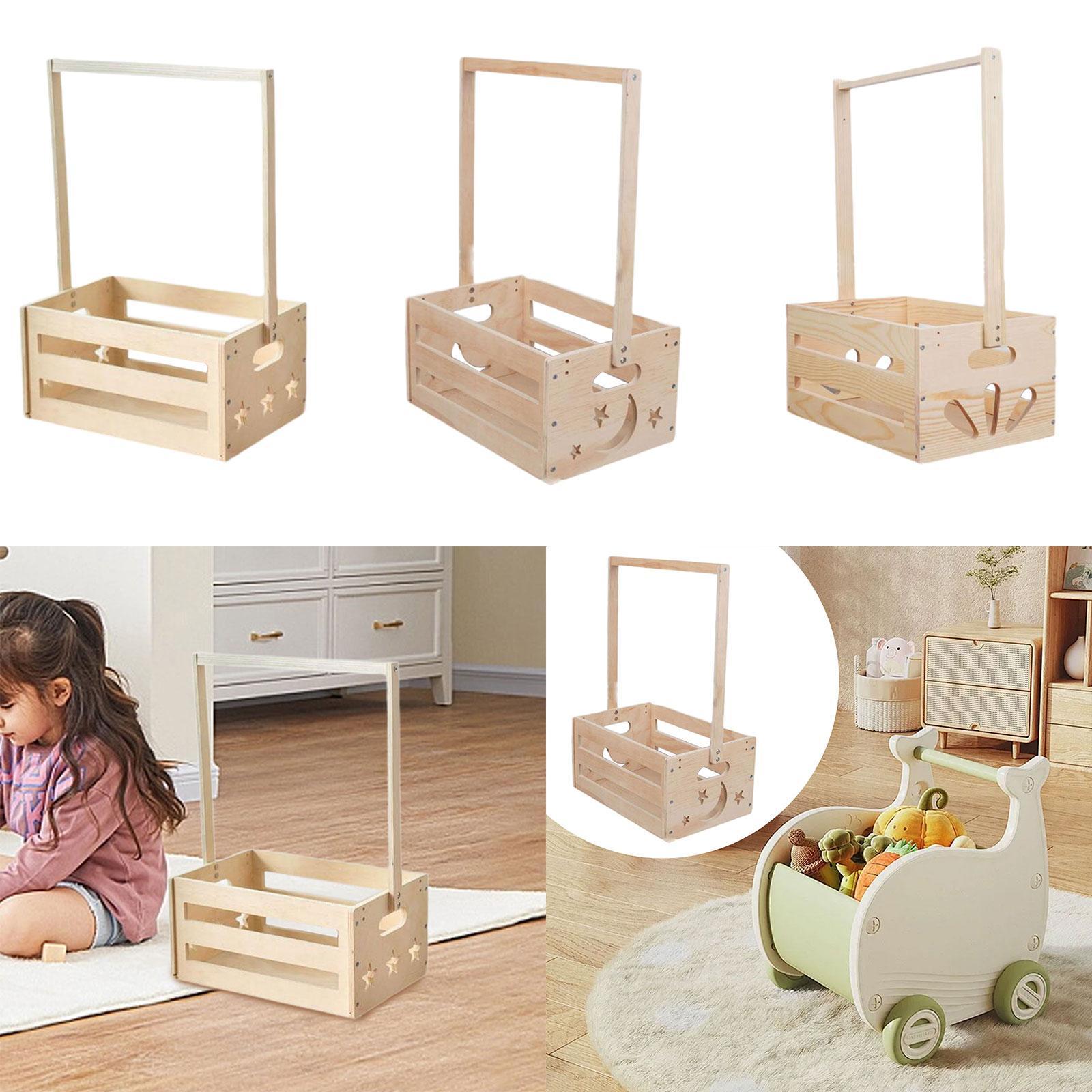 Keranjang Penyimpanan Kayu den - Baby Nursery Handles ulasan dan harga