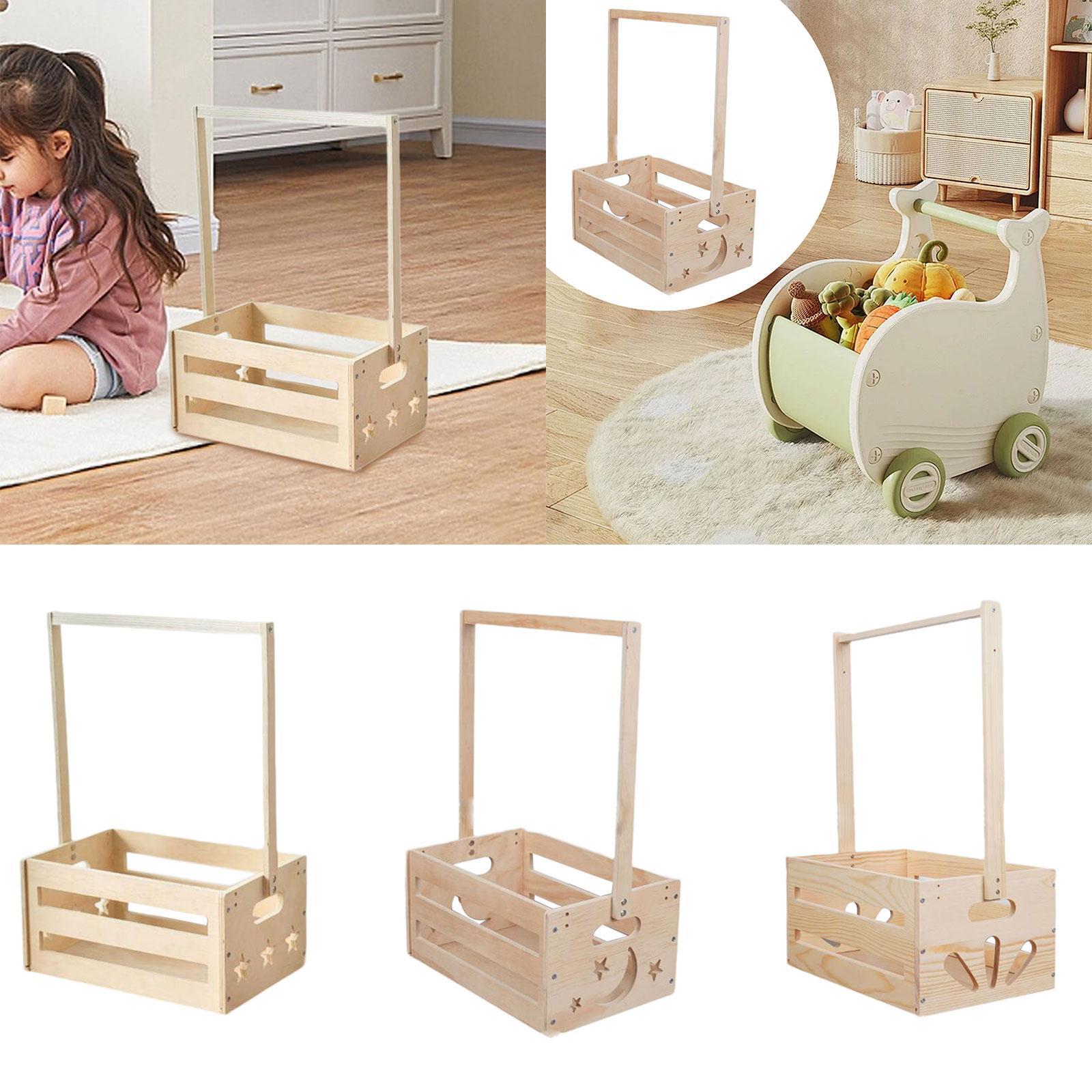 Keranjang Penyimpanan Kayu den - Baby Nursery Handles ulasan dan harga