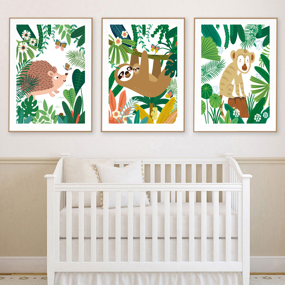 Seni Dinding Kamar Bayi Safari - Baby Nursery Gender Neutral ulasan dan harga