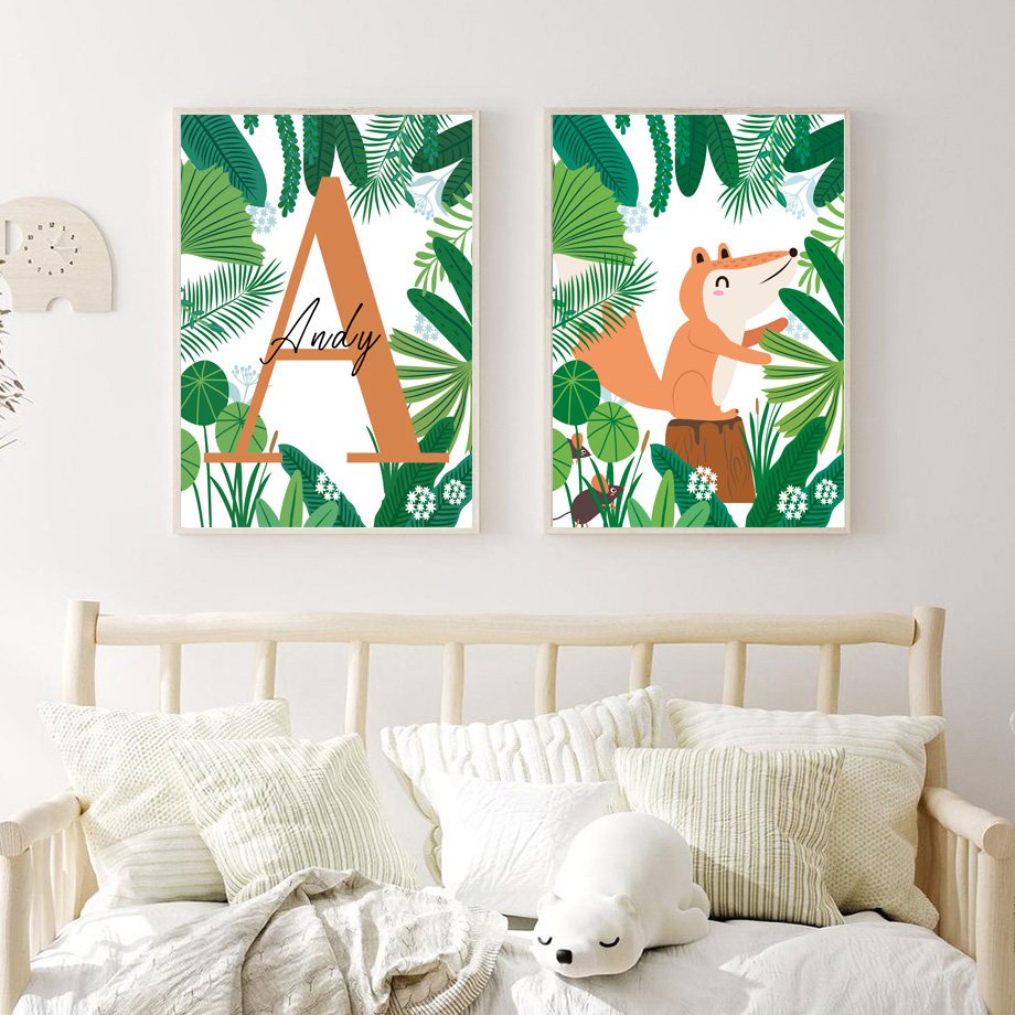 Seni Dinding Kamar Bayi Safari - Baby Nursery Gender Neutral ulasan dan harga