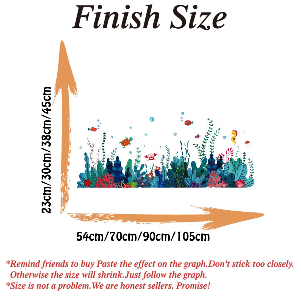 Stiker Dinding Besar Motif Rum - Baby Nursery Under The Sea ulasan dan harga