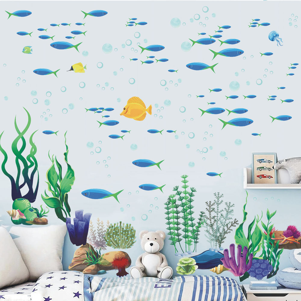 Stiker Dinding Rumput Laut Ika - Baby Nursery Under The Sea ulasan dan harga
