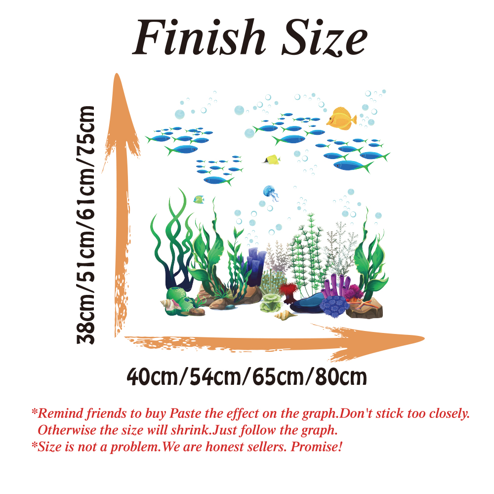 Stiker Dinding Rumput Laut Ika - Baby Nursery Under The Sea ulasan dan harga